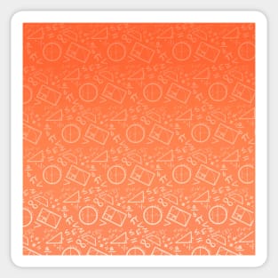 Math Symbols Print - Pi, Shapes, geometry Sticker